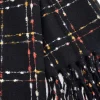 RONCATO Sciarpa nera fantasia a quadri calda 46,003,52