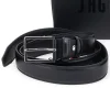 JAGUAR Set Cofanetto cintura e portafoglio nero in vera pelle PR001-1