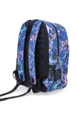 SEVEN Freeth Rucksack mit Blumenmuster, Blau