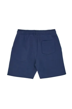 PITT KIDS Shorts Tuta Blu Scuro con Logo Ricamato PT-B-SP-05023