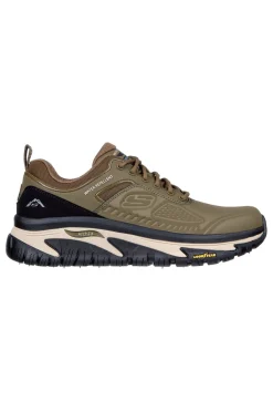 Uomo SKECHERS Arch Fit Road Walker-Recon olivgrüne wasserabweisende Outdoor-Schuhe