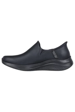 Donna SKECHERS Nere Con Slip-Ins Ultra Flex 3 All Smooth