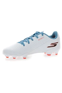 SKECHERS SKX 2 JR YO Weiße FG-Fußballschuhe zum Schnüren