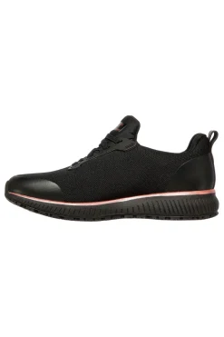 Donna SKECHERS Work: Squad SR Arbeitsschuhe in Schwarz und Pink