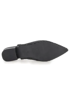 LE HAVRE PARIS Slingback da donna nere traforate con tacco basso Le Havre GZ25273 Hot
