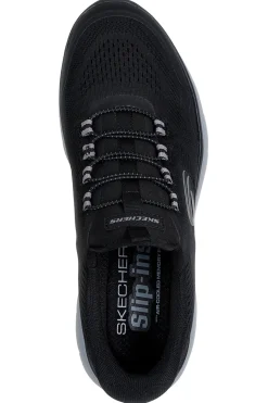 Uomo SKECHERS Slip-on nere vegan con suola ammortizzata Summits Top Rate