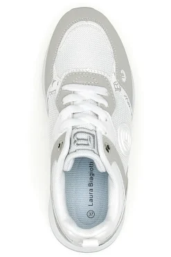 LAURA BIAGIOTTI Sneaker bianca e grigia con inserti argento 9623 Clearance