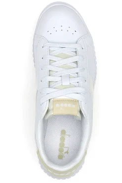 DIADORA Sneaker da donna bianche con platform e dettagli oro Game Step Glam GS Clearance