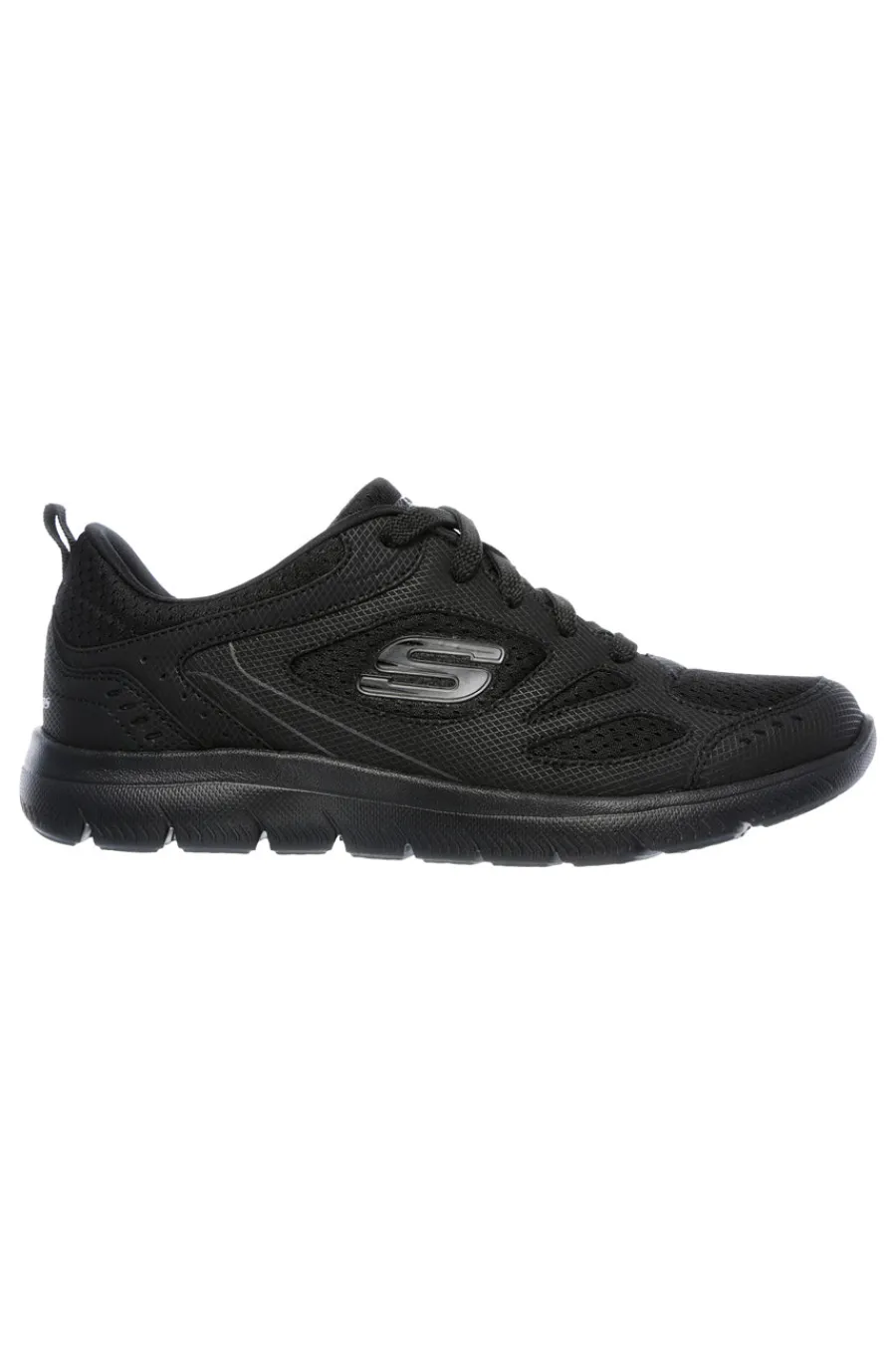 SKECHERS Sneaker nera con lacci SUMMITS SUITED NERO New
