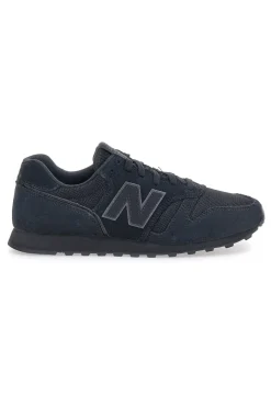 Uomo NEW BALANCE Sneaker nere tomaia in pelle e tessuto 373
