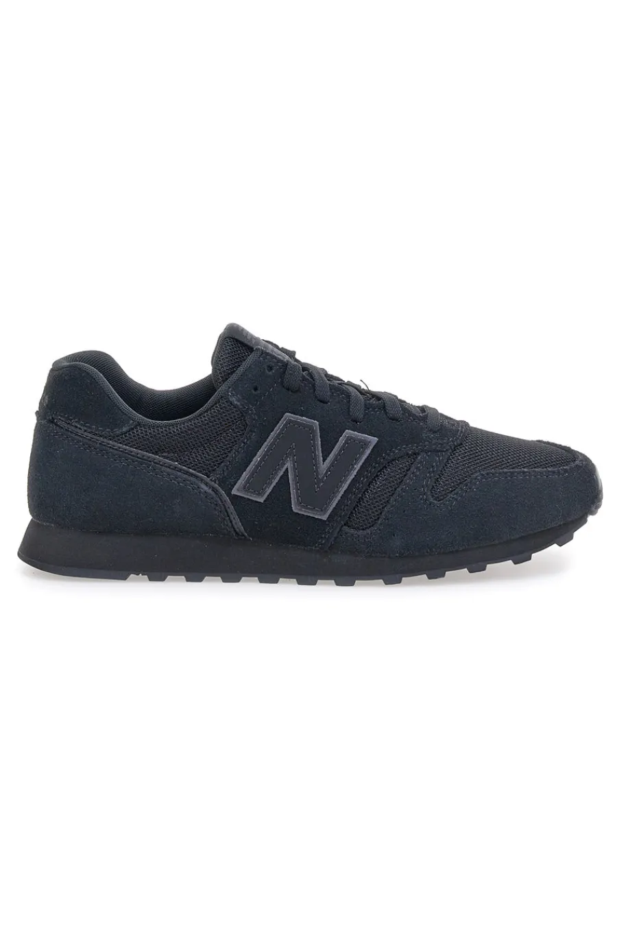 Uomo NEW BALANCE Sneaker nere tomaia in pelle e tessuto 373
