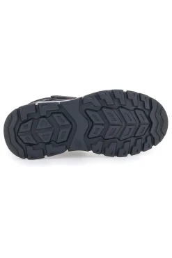 PITT KIDS Sneakers alte nere con dettagli rossi e strappo 129