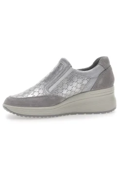 IMAC Sneakers Argento In Pelle Con Zeppa 555730 Best