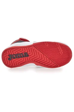 JOMA Sneakers basket bianche rosse alte J Platea Mid Jr 2406 da Bimbi