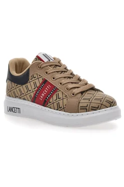 LANCETTI Sneakers Basse Beige 27 Hot