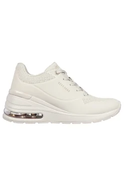 Donna SKECHERS Sneakers Beige con Flatform Million Air