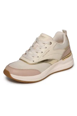 SKECHERS Sneakers con inserti gold e Memory Foam Billion 2 Monroe BEIGE Best