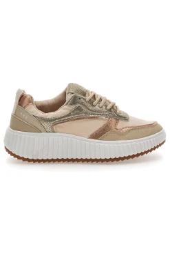 FIRST LADY Sneakers con Inserti Metallizzati 012 da Donna BEIGE Outlet