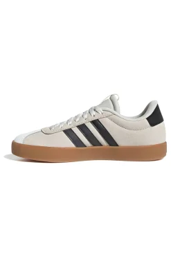 ADIDAS Sneakers beige con strisce nere e suola in gomma VL Court 3 Hot