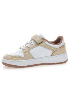 CHAMPION Sneakers beige e bianche con strappo RD18 2.0 Low G PS