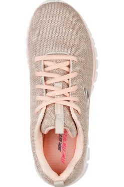 SKECHERS Sneakers beige in mesh leggere con memory foam Graceful Twisted Fortune Outlet