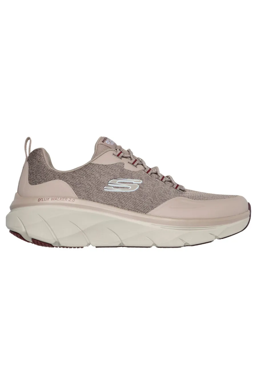 Uomo SKECHERS Sneakers Beige Relaxed Fit: D'Lux Walker 2.0 - Steadyway