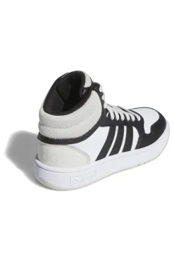 ADIDAS Sneakers bianche alte con lacci HOOPS 3.0 MID K