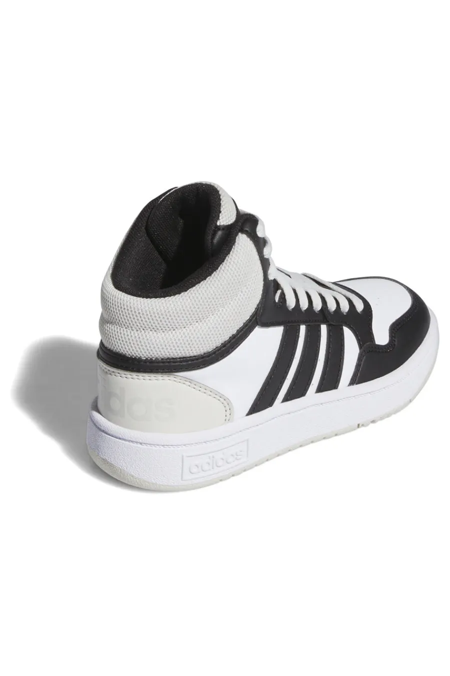 ADIDAS Sneakers bianche alte con lacci HOOPS 3.0 MID K