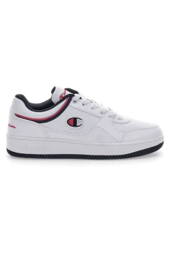 CHAMPION Sneakers Bianche Casual con Lacci Rebound Low FUCSIA Outlet