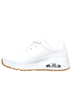 Donna SKECHERS Sneakers Bianche Con Air-Cooled Memory Foam Skech-Air Uno Stand on Air
