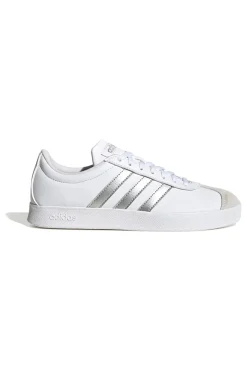 ADIDAS Sneakers Bianche con Bande Argento VL Court Base Online