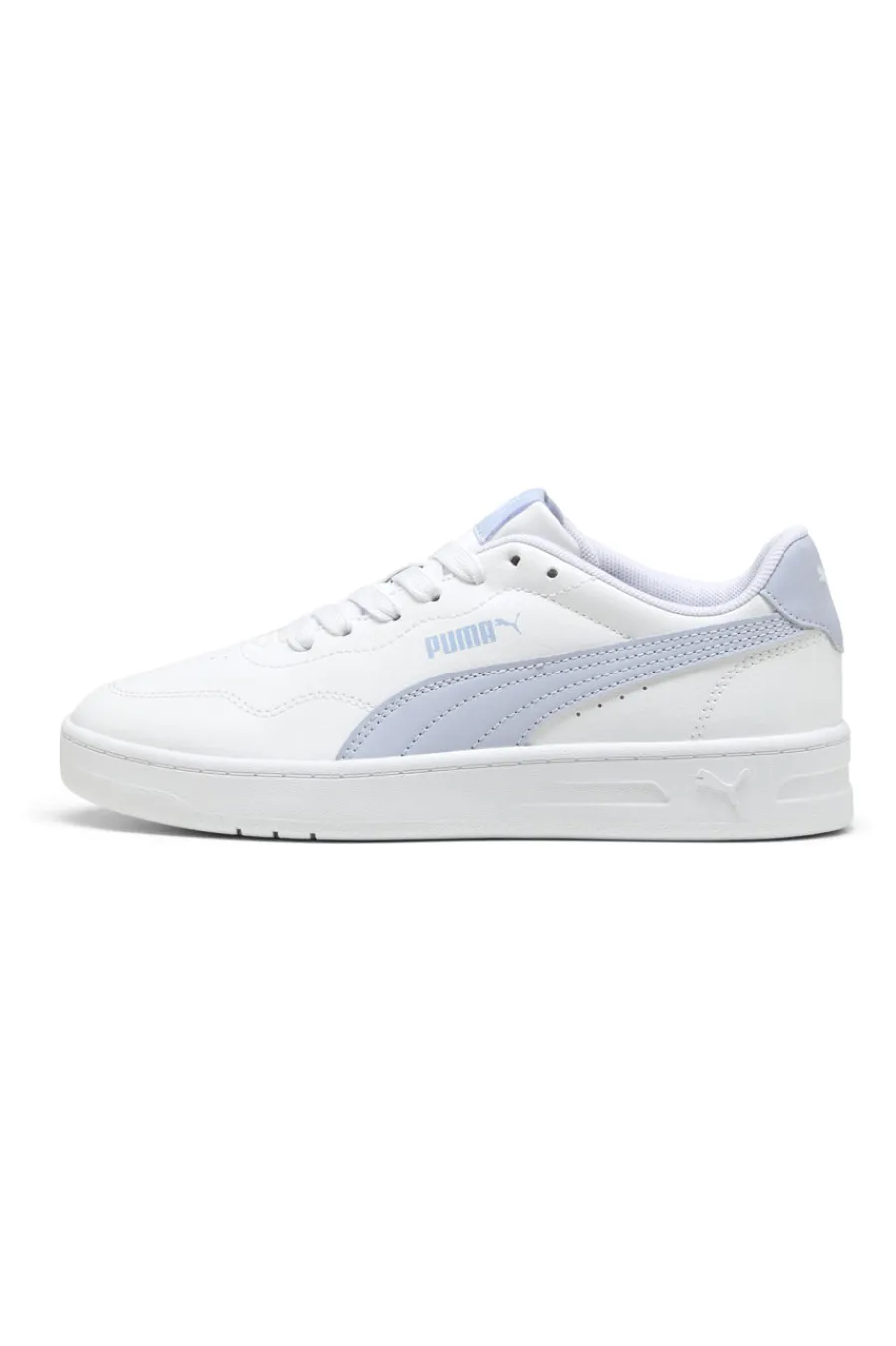 PUMA Sneakers Bianche con Bande Azzurre COURT LALLY JR