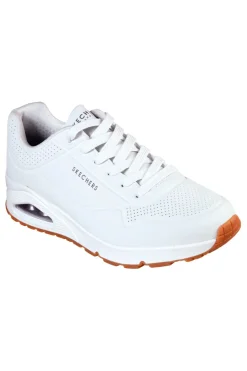 Uomo SKECHERS Sneakers bianche con cuscinetto ad aria e soletta memory foam UNO Stand On Air
