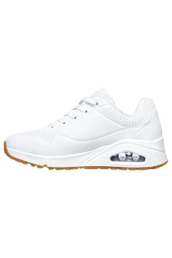 SKECHERS Sneakers bianche con cuscinetto ad aria e soletta memory foam UNO Stand on Air