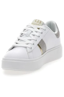 COTTON BELT Sneakers Bianche con Dettagli Dorati ANNUNZIATA LTH Sale