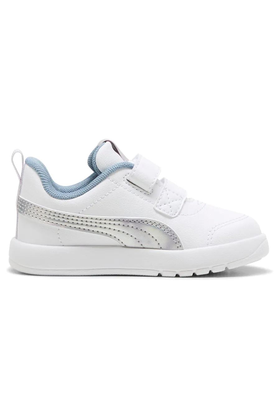 PUMA Sneakers bianche con dettagli iridescenti Courtflex V3 SpaceBelle VInf