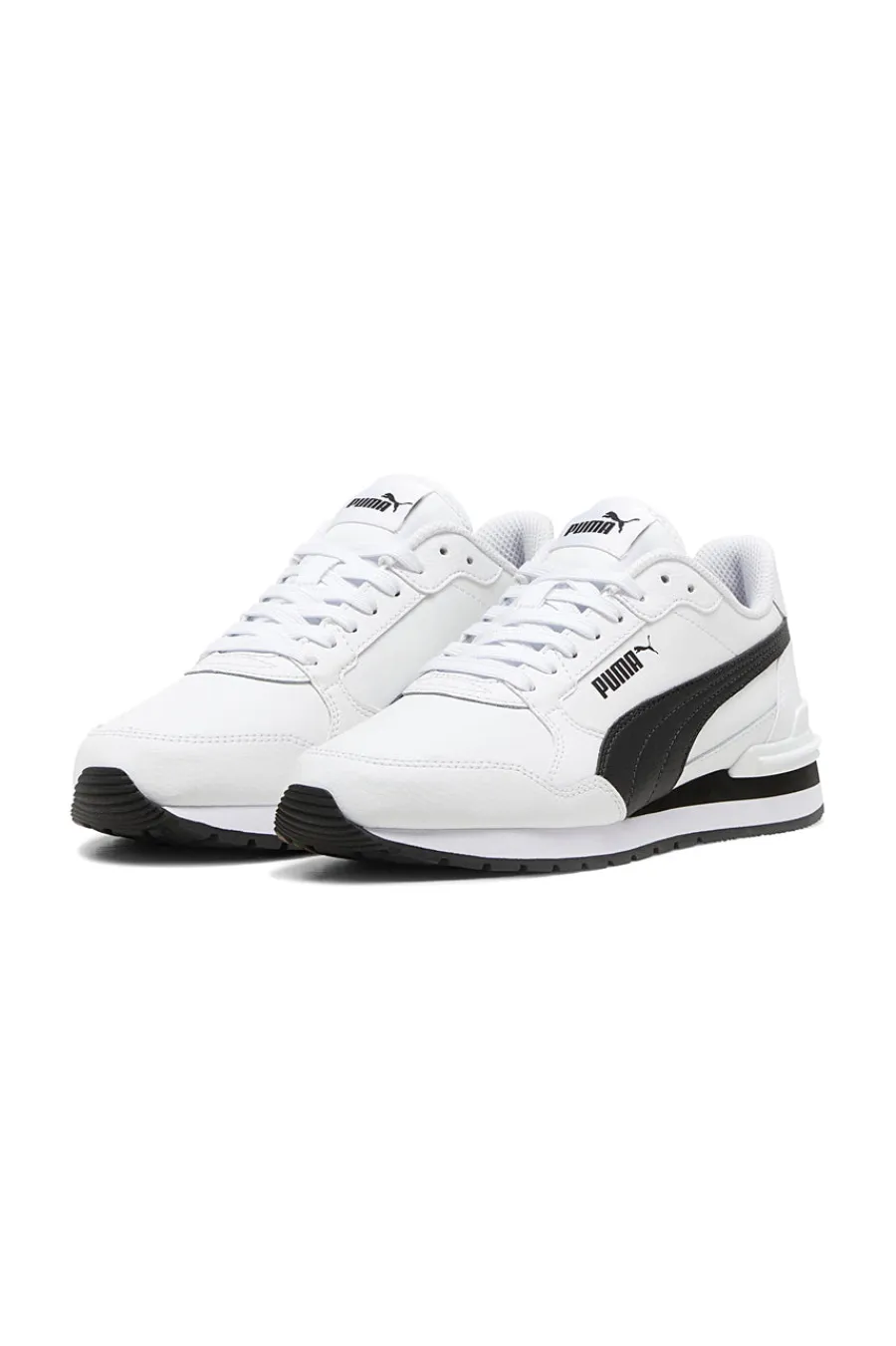 PUMA Sneakers bianche con dettagli neri e soletta SoftFoam+ ST Runner v4 L Jr