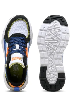 PUMA Sneakers Bianche con Dettagli Blu e Arancione TRINITY LITE STARBLITZ JR