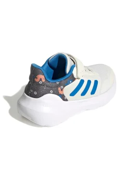 ADIDAS Sneakers bianche con dettagli blu e chiusura a strappo Tensaur Run 3.0 El C