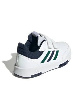 ADIDAS Sneakers bianche con dettagli blu e verdi chiusura a strappo Tensaur Sport 2.0 CF K