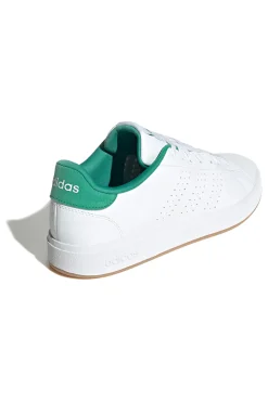 Uomo ADIDAS Sneakers bianche con dettagli verdi design essenziale Advantage Base 2.0