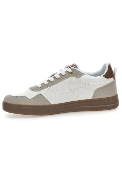 Uomo COTTON BELT Sneakers bianche con dettagli marroni HOOK CVS
