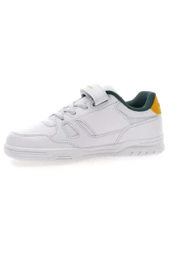 CHAMPION Sneakers bianche con dettagli verdi e gialli CLY 87 B PS