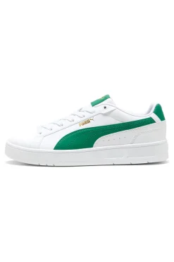 Uomo PUMA Sneakers bianche con dettagli verdi Court Classico