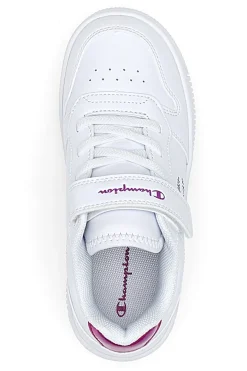 CHAMPION Sneakers Bianche con dettagli Rosa RD18 PLATFORM GLITTER G PS