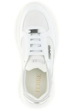 FERRE' Sneakers bianche con dettagli argento Ferre F750 Best