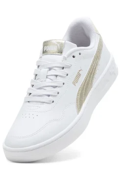 PUMA Sneakers bianche con dettagli oro Court Lally Metallic Whisper Online