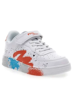 PITT KIDS Sneakers Bianche con Dettagli Colorati K191562
