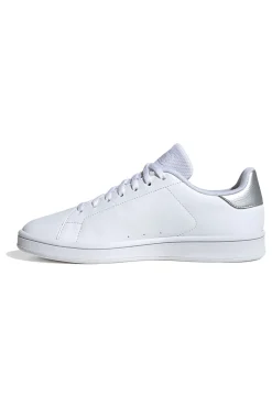 ADIDAS Sneakers bianche con dettaglio argento in materiale riciclato Urban Court Clearance