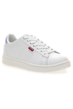 LEVI'S Sneakers bianche con dettaglio iridescente VAVE0261S BIANCO Sale
